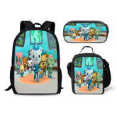 The Octonauts Schoolbag Backpack Lunch Bag Pencil Case 3pcs Set Gift for Kids Students